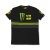 Official Valentino Rossi VR46 Monster T-Shirt Black Stripes - Momts 115404